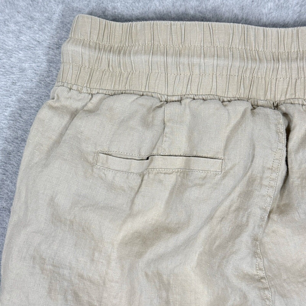 Quince Beige Wide Leg Linen Pants - Large - Picture 9 of 16